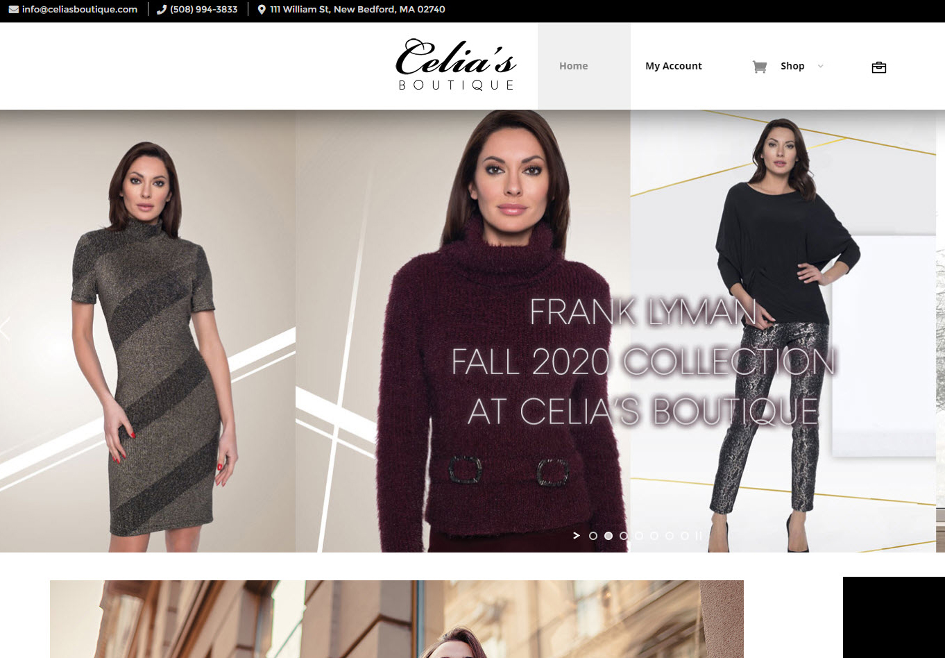 Celia s Boutique Mateus Web Design